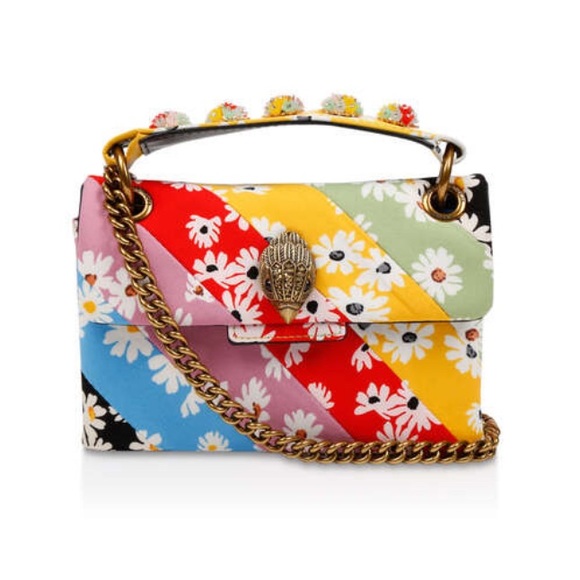 Kurt Geiger Mini Kensington Rainbow Flowers Bag - Picture 9 of 15